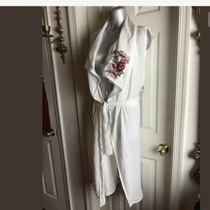 IKY & ME LG KIMONO ROBE STYLE TIE WAIST DUSTER
